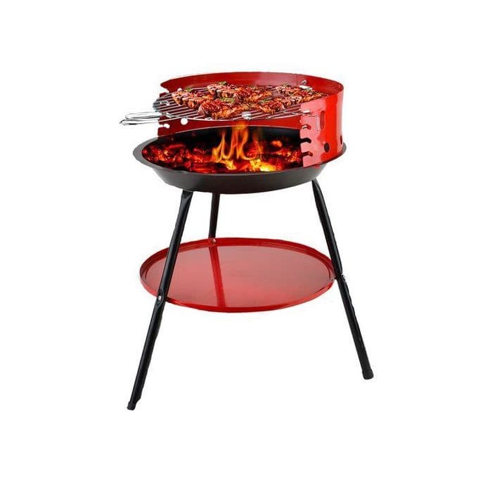 Barbecue round rouge 30Cm