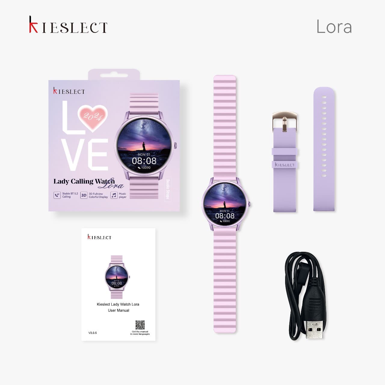 Smart watch KIESLECT Lora Love — Afficher l'image 2