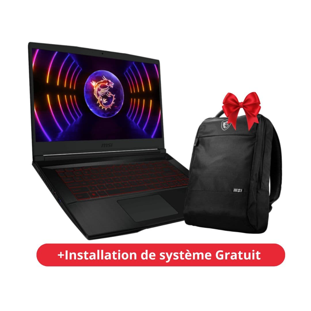 Pc Portable MSI Thin GF63-682XFR  8Go / 512 Go SSD i5 RTX 2050 + Livraison et Sac à dos MSI Offertes — Afficher l'image 2