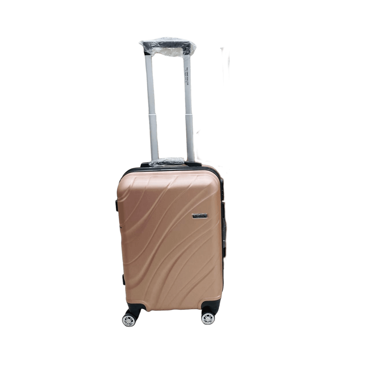 Valise Tec Take incassable / Petit: 55Cm / Rose saumon