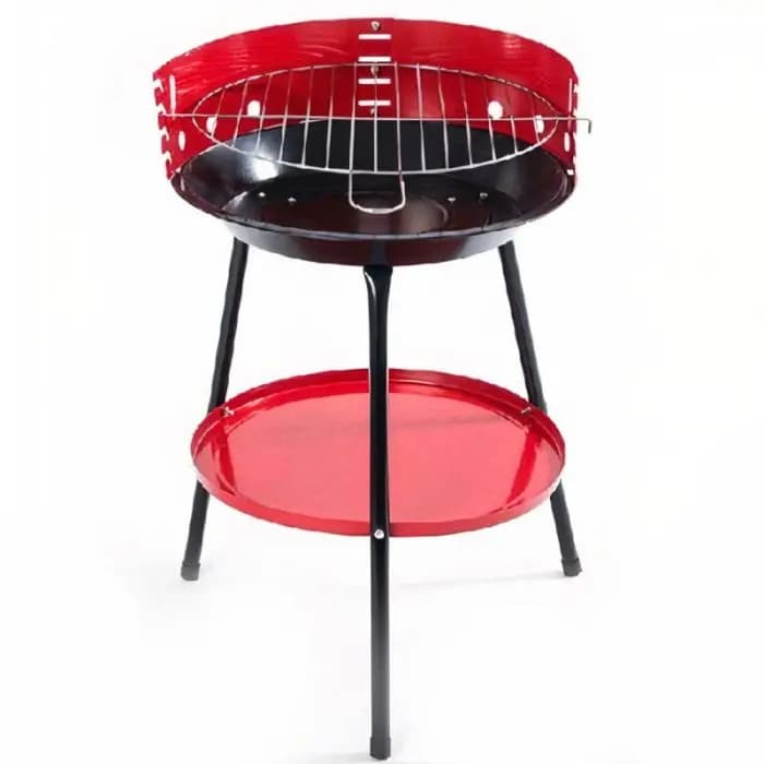 Barbecue round rouge 30Cm — Afficher l'image 3