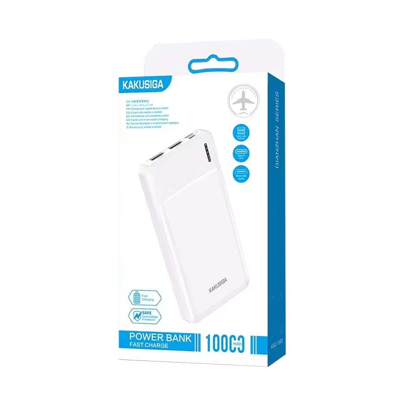 Power Bank KAKUSIGA KSC-1083 10000 mAh Blanc — Afficher l'image 2