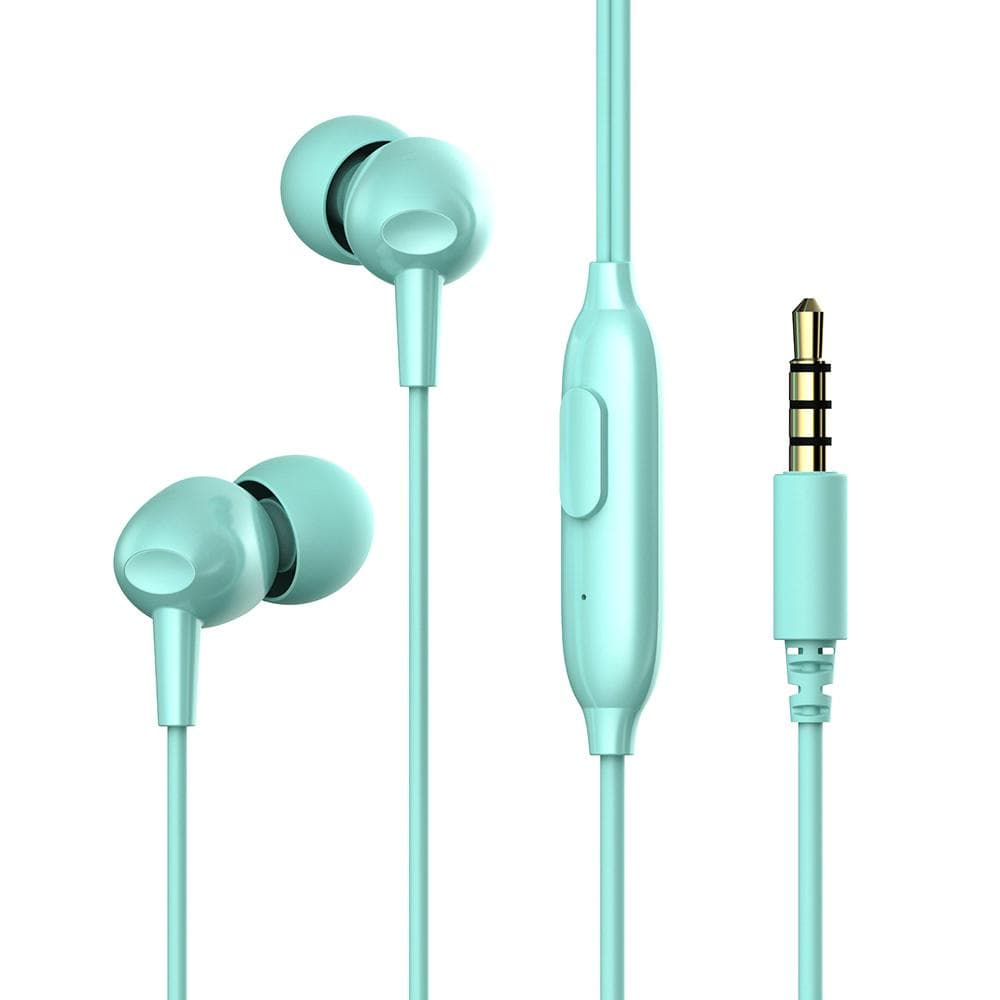 Ecouteurs Filaire Havit E48P – Turquoise