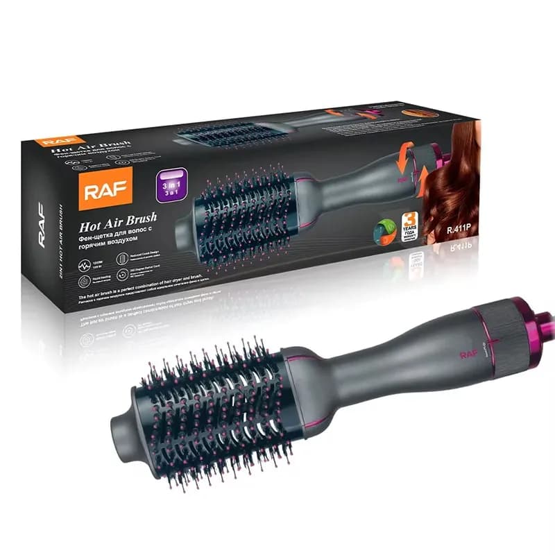 Brosse Soufflante 3EN1 RAF 1200 Watts Noir R.411P