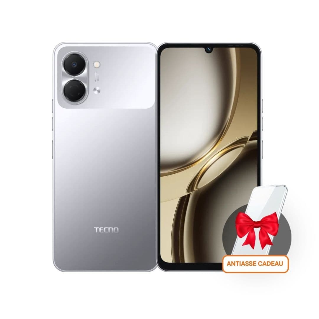 Tecno Spark GO 3 4Go / 128Go - Gris Titane