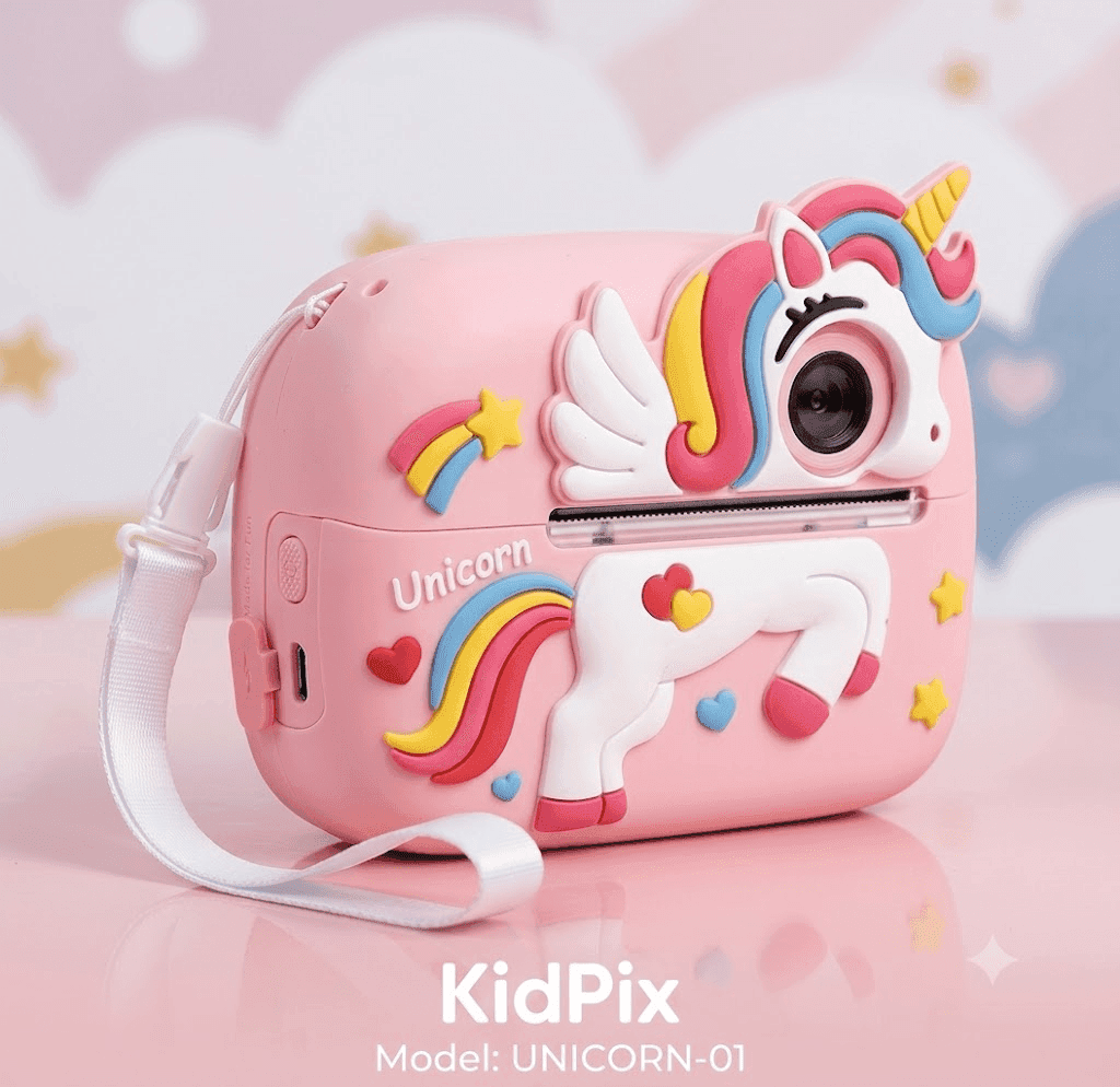 Caméra instantanée enfant QIOP- Rose
