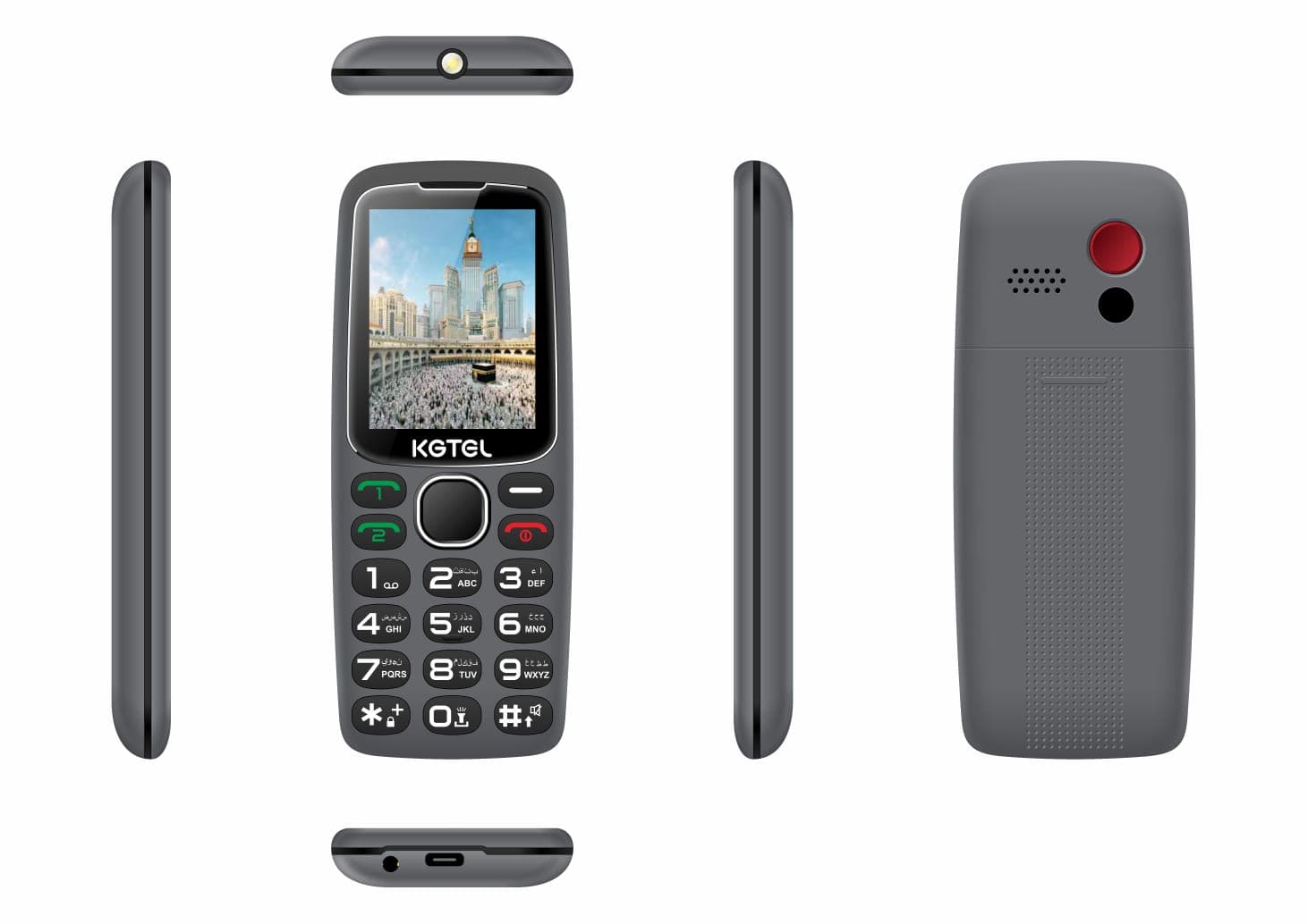 Téléphone Portable KGTEL Senior 3 K349 Gris