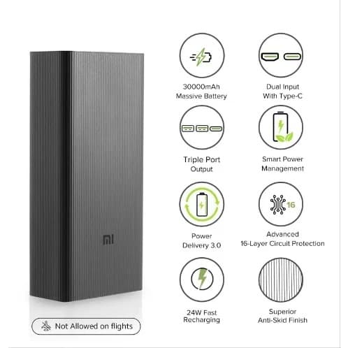 Mi Power Bank Boost Pro 30000mAh (18mAh)