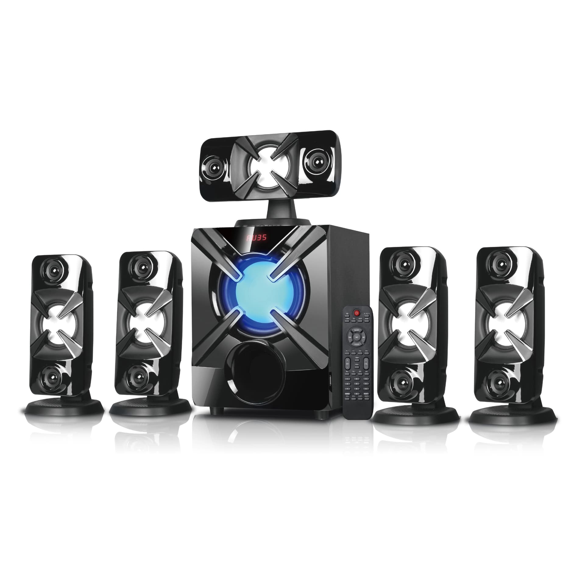 Haut parleur Gold Sound GS-5602 – Led – Noir