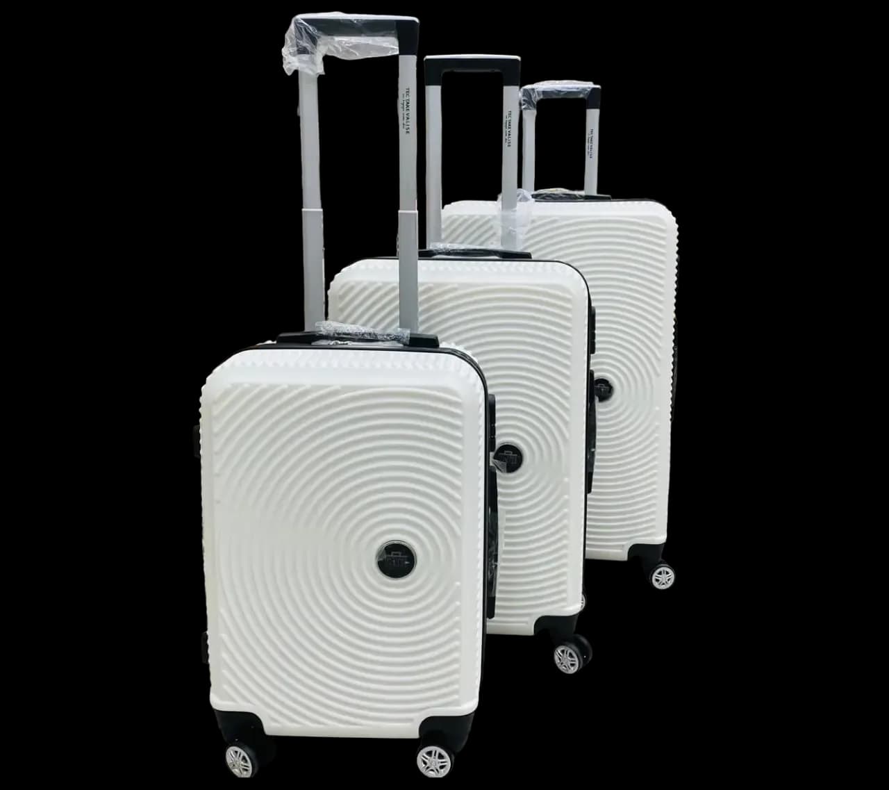 série de 3 valises TEC TAKE incassables Blanc
