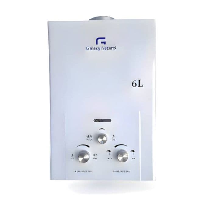 Chauffe Bain Galaxy Naturel 6 Litres Gaz Bouteille Blanc