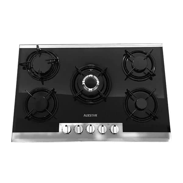 Plaque de Cuisson Auxstar 5 Feux Verre Metal