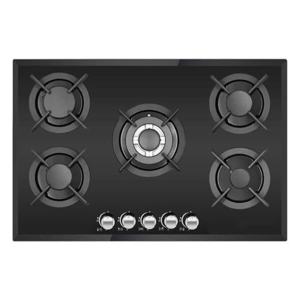 Plaque de cuisson Galaxy Naturel 5 Feux Verre Fonte