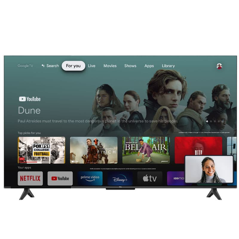 TV TCL 55" 4K UHD HDR SMART Google TV 55V6C