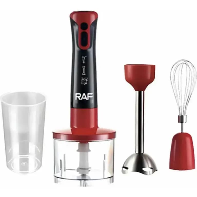 Mixeur Plongeant Raf 5 en 1 2000W Rouge R-340R