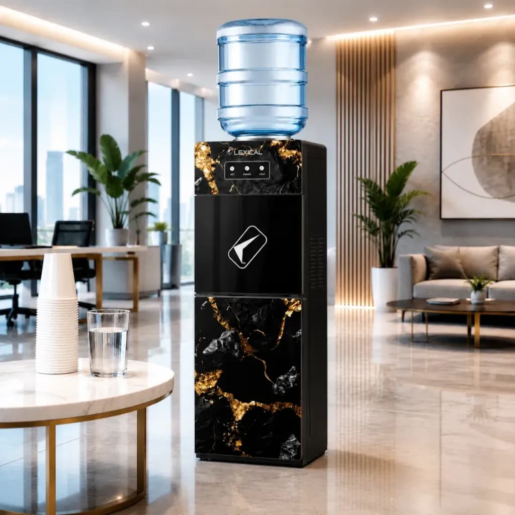Distributeur d'Eau Avec Réfrigérateur Lexical Marbre Gris LWD-6080