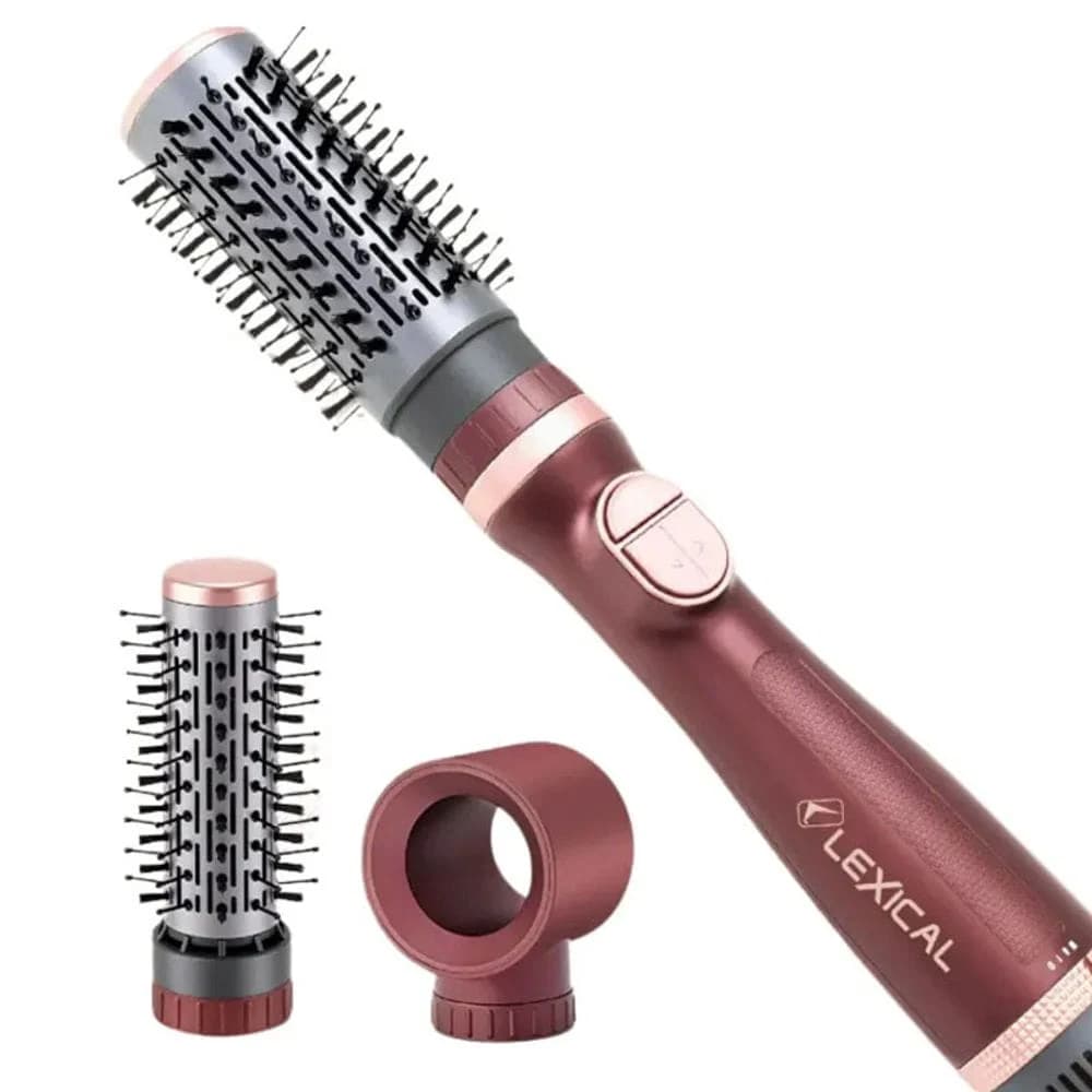 Brosse Soufflante Rotative 3en 1 Lexical 1000W Rouge LAS-5225-4